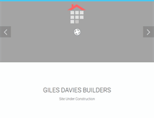 Tablet Screenshot of gilesdaviesbuilders.com